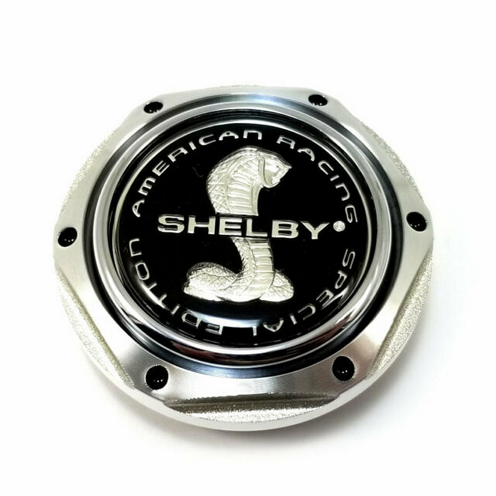 AR CAP ALUMINUM  HEX FLAT W/SHELBY LOGO - 1242103099