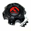 FUEL CAP 6 LUG MATTE BLACK RED TINT - 1001-58MBQ