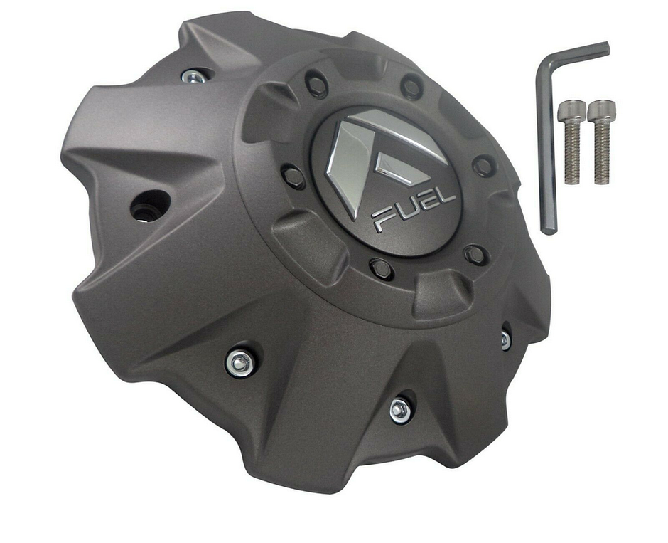 FUEL GUNMETAL COVERED CAP 5/6 LUG - 1001-63V