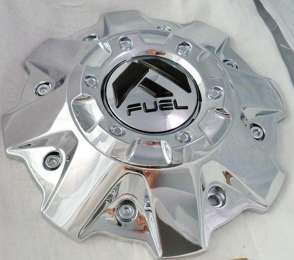 FUEL 5/6 LUG CHROME CAP (FLAT BOTTOM) - 1001-81