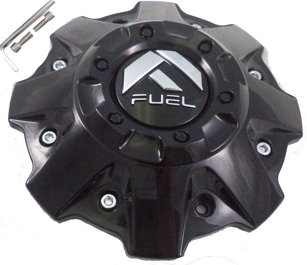 FUEL 5/6 LUG GL-BLK CAP (FLAT BOTTOM) - 1001-81GB