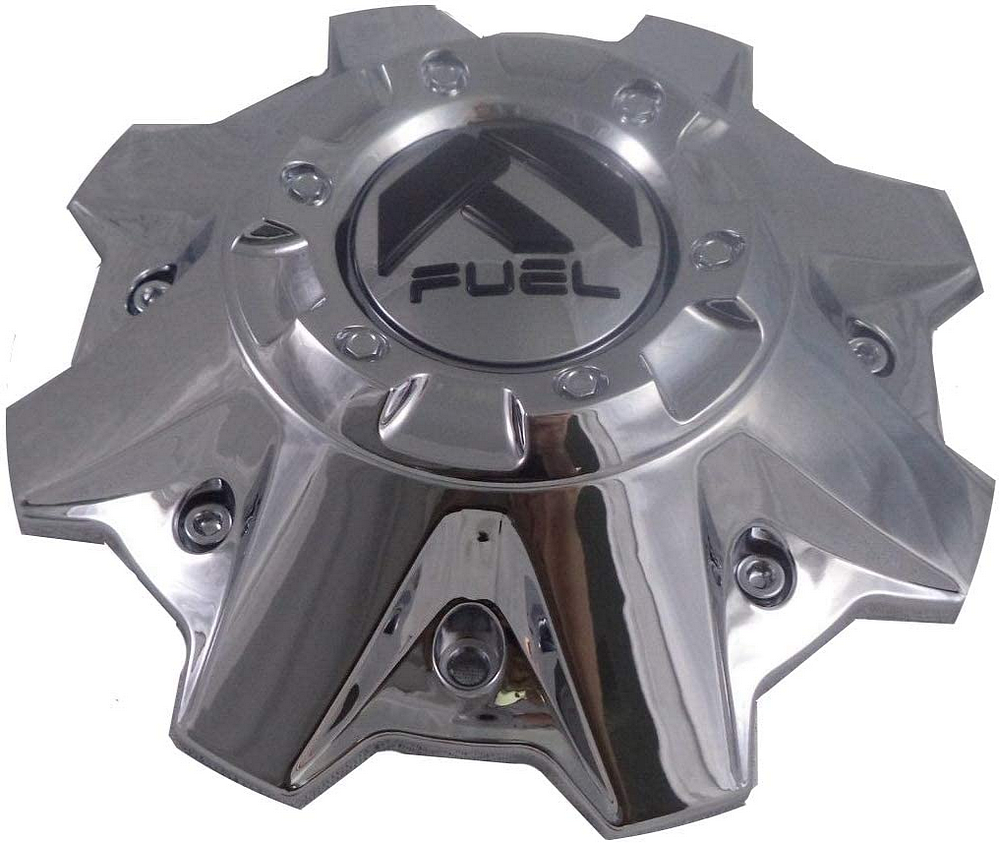 FUEL 8 LUG CHROME CAP (FLAT BOTTOM) - 1001-83