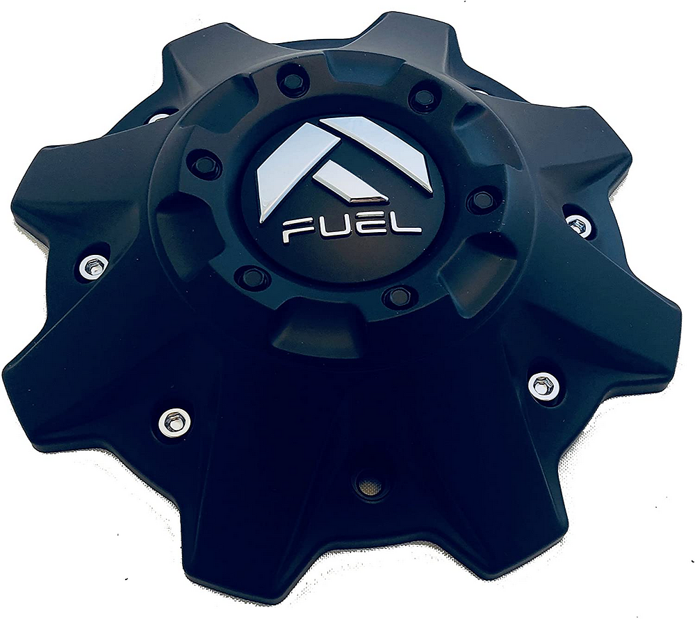 FUEL 8 LUG MATTE BLACK CAP (FLAT BOTTOM) - 1001-83MB