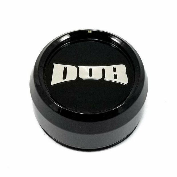 DUB GLOSS BLACK 1.7" CAP-RAISED DUB - 1003-06-04GB-L