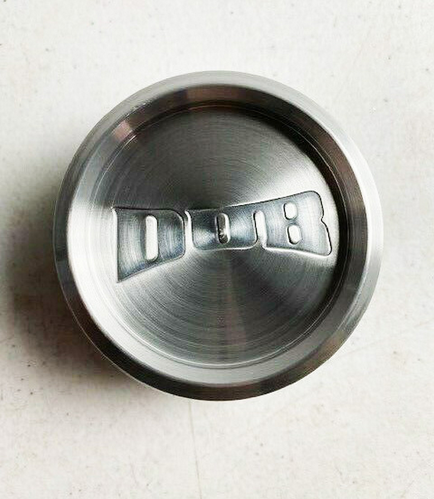 TALL 1.7" DUB ALUM 3"O-RING CAP-MACHFNSH - 1003-06-04M