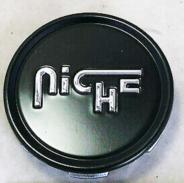 NICHE 2.70" FLAT CAP-FLT BLK SILVER LOGO - 1003-22FBS