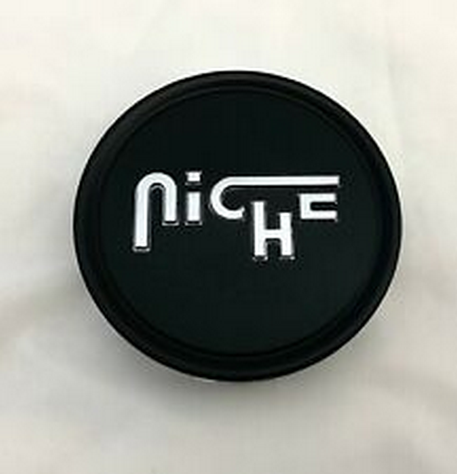 NICHE 2.95" FLAT CAP-FLT-BLK SILVER LOGO - 1003-24FBS