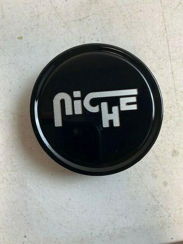 NICHE 2.95" FLAT CAP-GL-BLK SILVER LOGO - 1003-24GBS