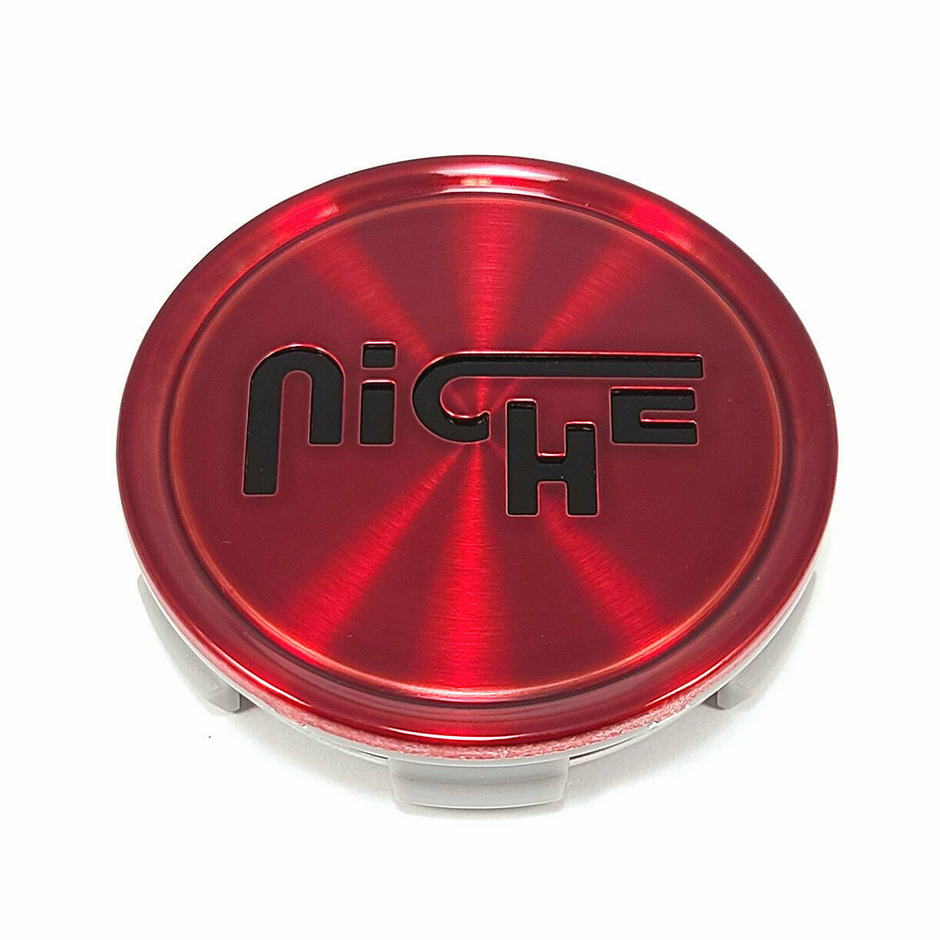 NICHE 2.95"FLAT CAP-GL-RED LOGO IN BLK - 1003-24QLB