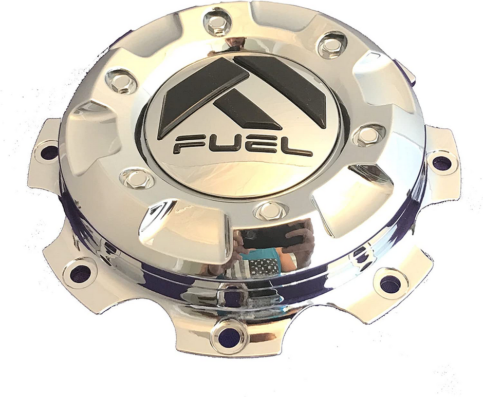 FUEL DUALIE CAP-FRONT CHROME FOR 17/82 - 1003-27