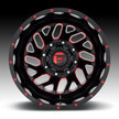 FUEL DUALLY CAP REAR G-BLK RD LOGO 17/82 - 1003-28GBQ