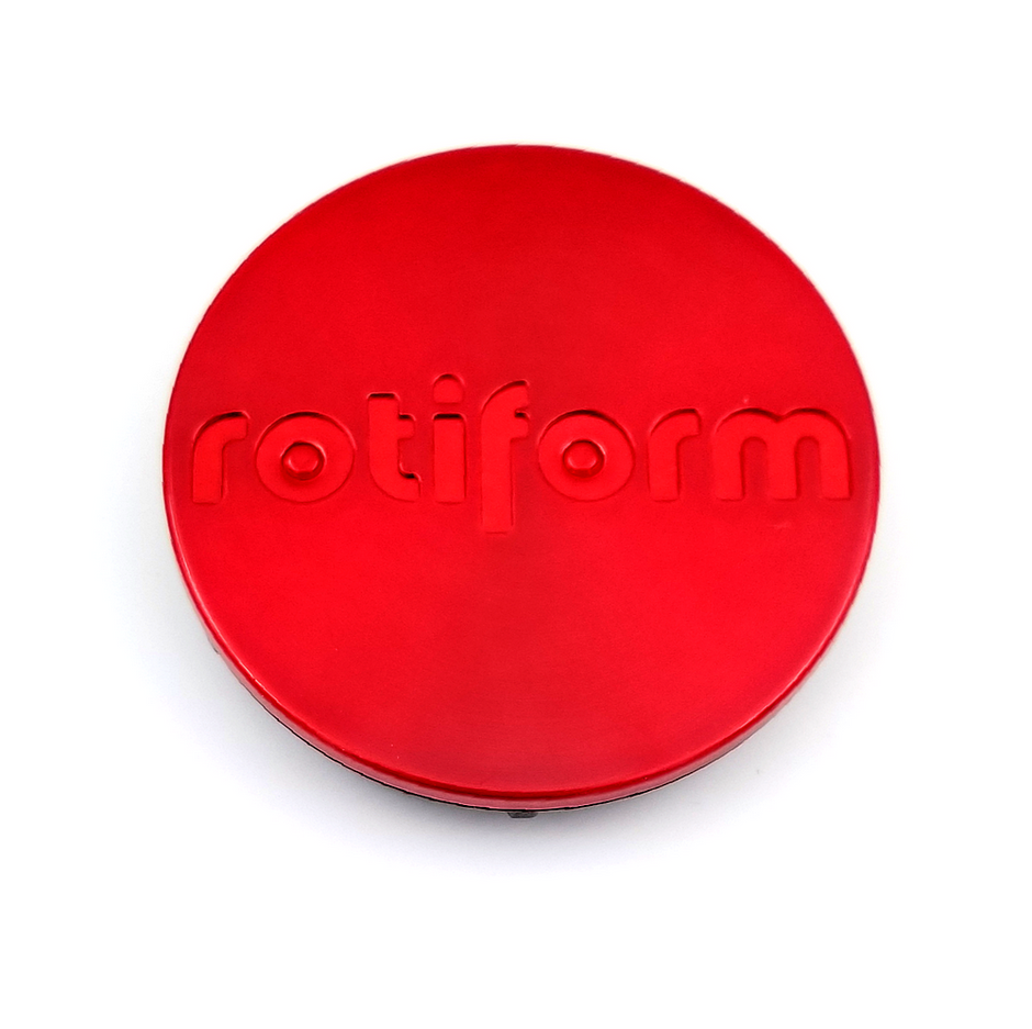 ROTIFORM 2.36" SNAP IN CAP-CANDY RED/RED - 1003-40R