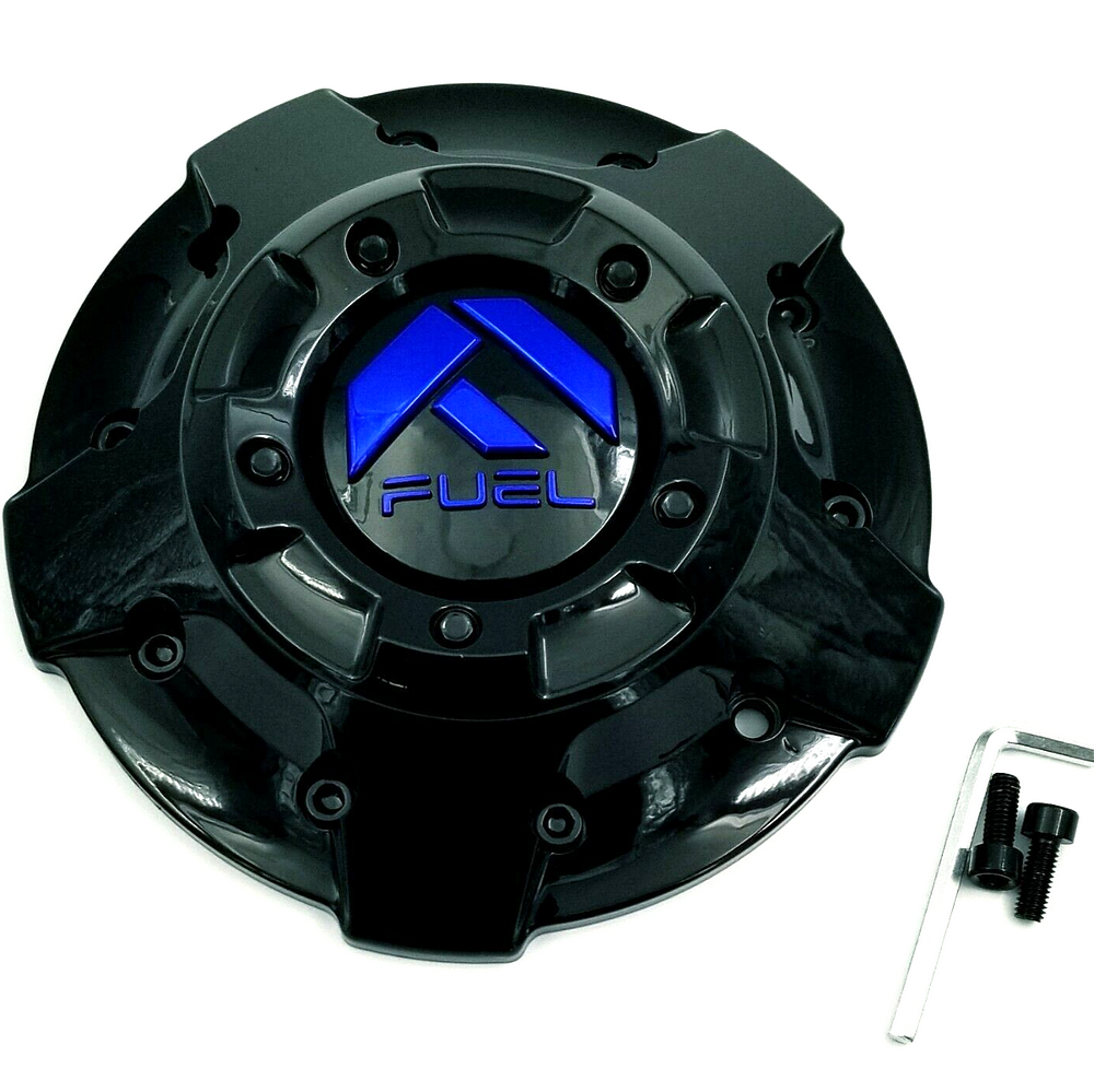 FUEL FIVE BAR COVER CAP-GL-BLK BLUE TINT - 1003-81GBK