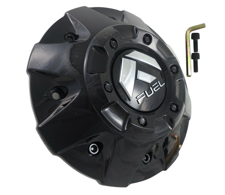 FUEL EIGHT BAR COVER CAP-GL-BLK/BLK RIV - 1003-84GBR