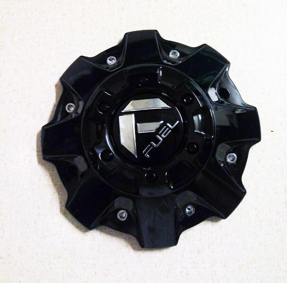 FUEL DUALLY 10X225 REAR CAP-GLOSS BLK - 1004-63GB