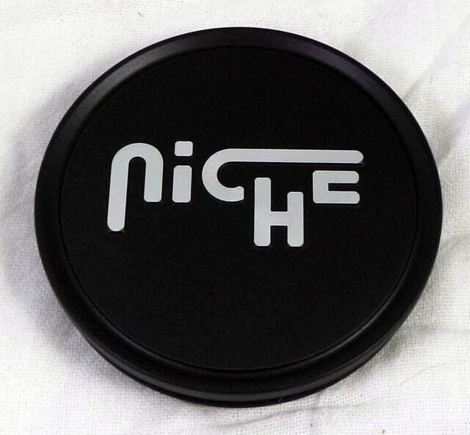 FLAT NICHE 3"O-RING CAP-FLT-BLK/CHR LOGO - 1015-09-05FBS