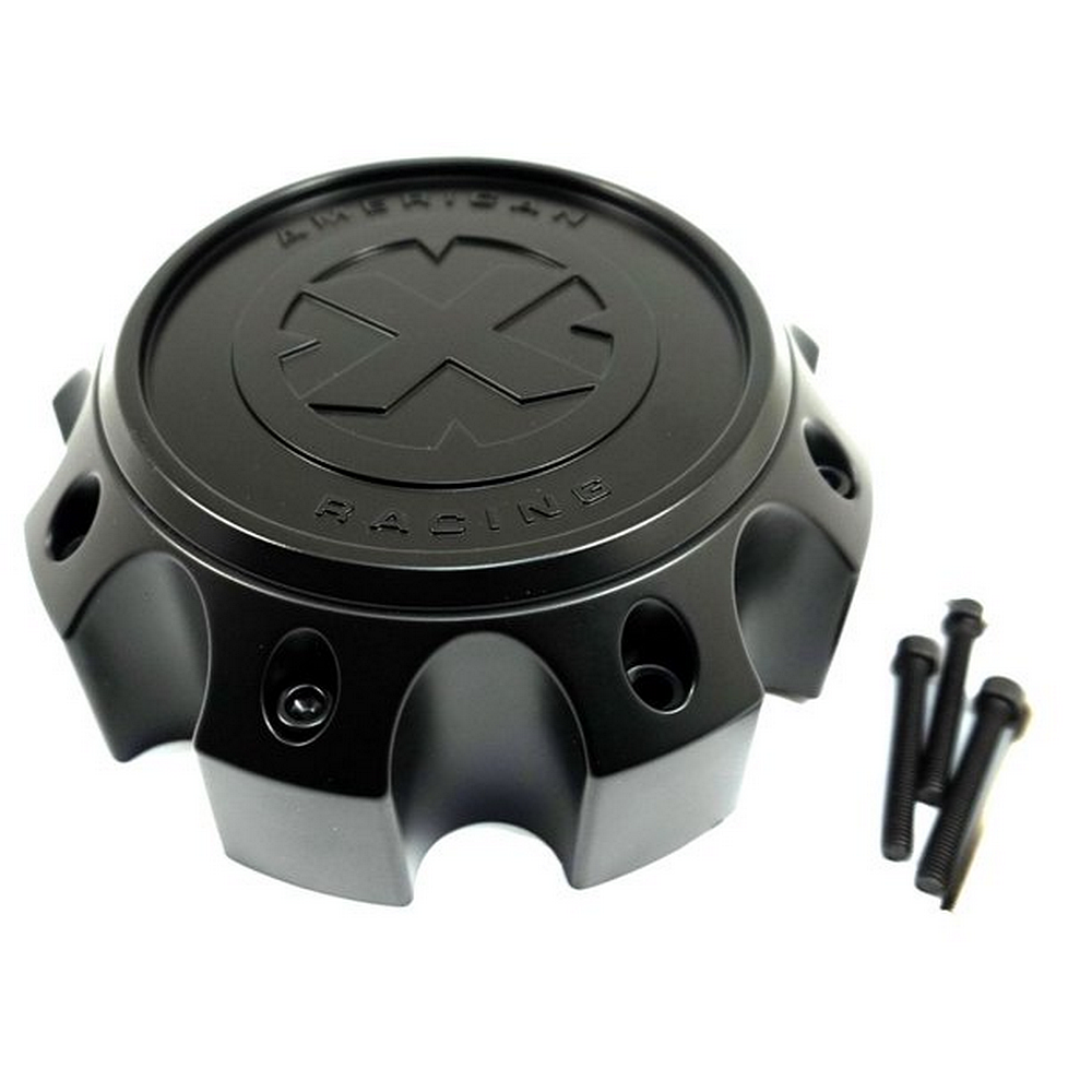 ATX CAP 2-PIECE SATIN BLACK 8 LUG H63 - 1079L170-AXSB