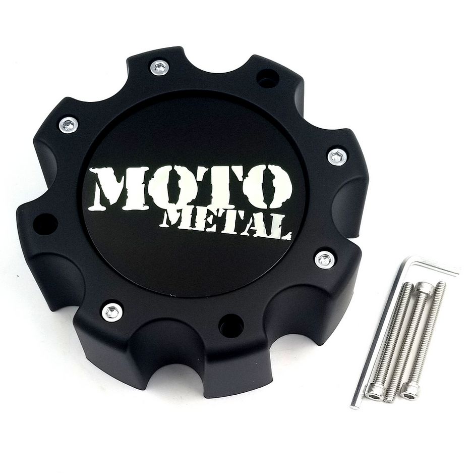 MOTO METAL CAP SG-BLACK 8 LUG - 1079L170SGBMO1