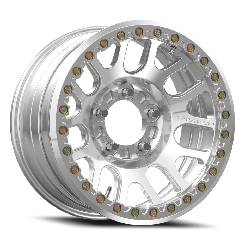 Vision Nemesis Beadlock 17x9 5x139.7 -12mm Polished : 111FBL7927PPR-12