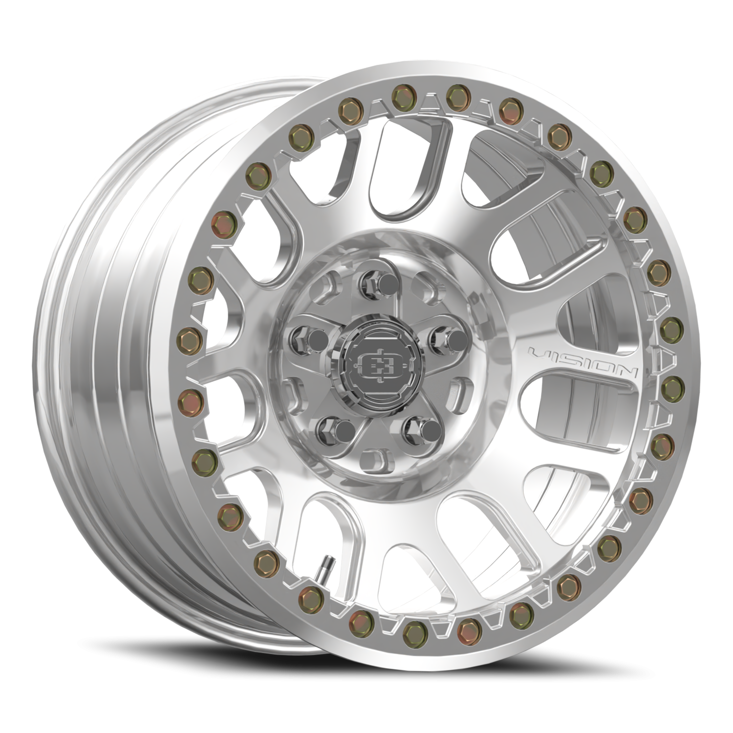Vision Nemesis Beadlock 17x9 5x127 -12mm Polished : 111FBL7973PPR-12