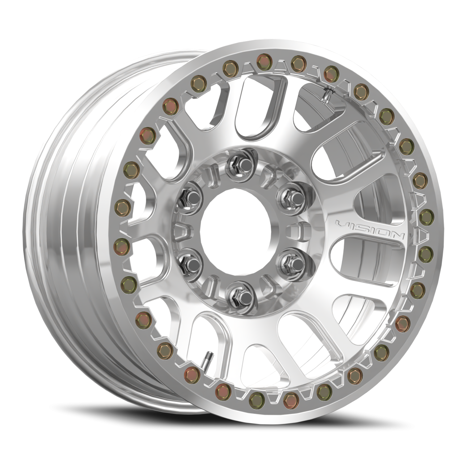 Vision Nemesis Beadlock 17x9 6x165.1 -12mm Polished : 111FBL7999PPR-12