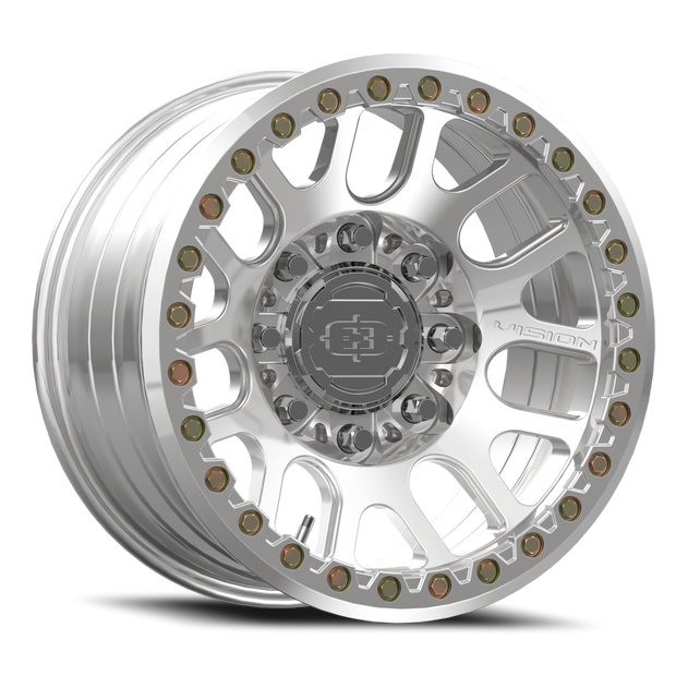 Vision Nemesis Beadlock 17x9 8x165.1 -12mm Polished : 111FBL7981PPR-12