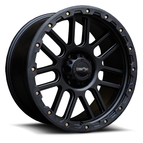 Vision Nemesis 20x9 6x135 0mm Matte Black (w\Yellow Zinc Bolts) : 111-2936MB0