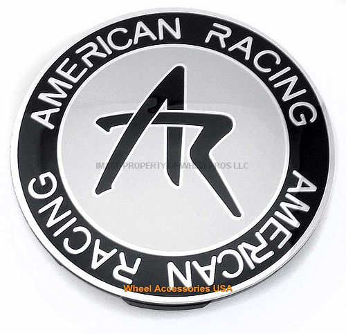 AR CAP BLACK SNAP IN 62BC SILVER AR LOGO - 1242100S