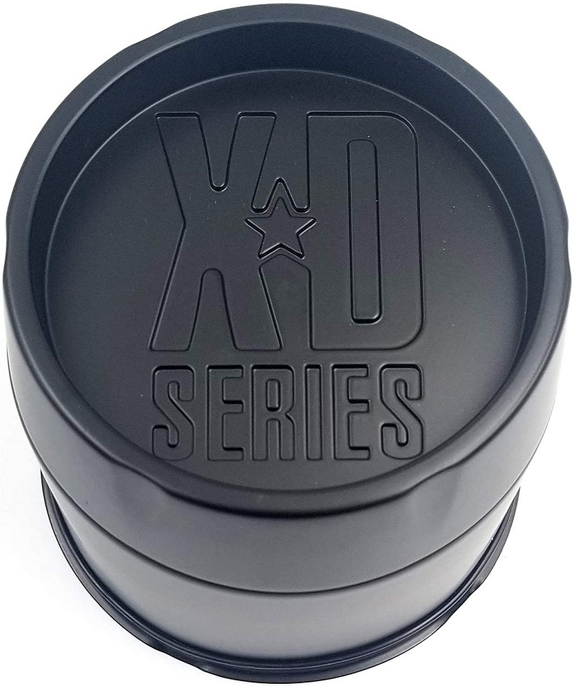 KMC CAP PUSH THRU S-BLK 3.27" - 1327006026-KMC