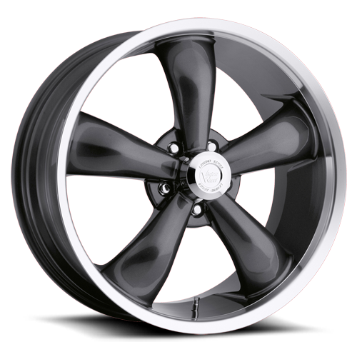 Vision Legend 5 20x9.5 5x120.65 0mm Gunmetal Machined Lip : 142-2961GM0