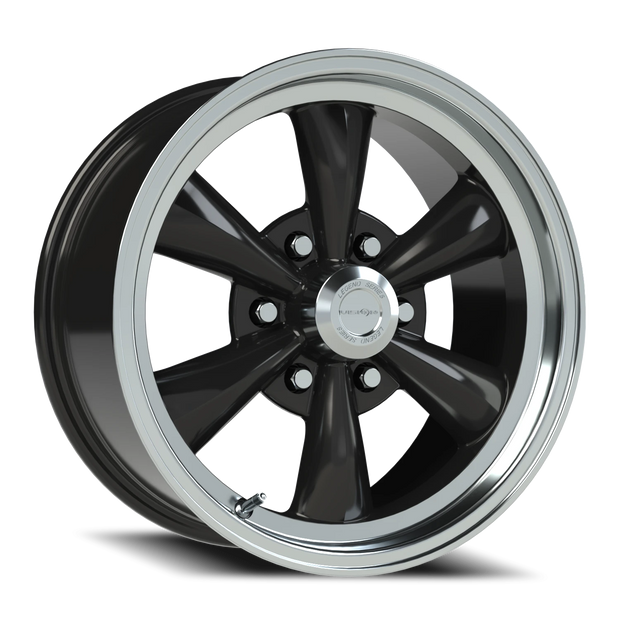 Vision Legend 6 17x8 6x139.7 0mm Gloss Black Machined Lip : 141H7883GB0