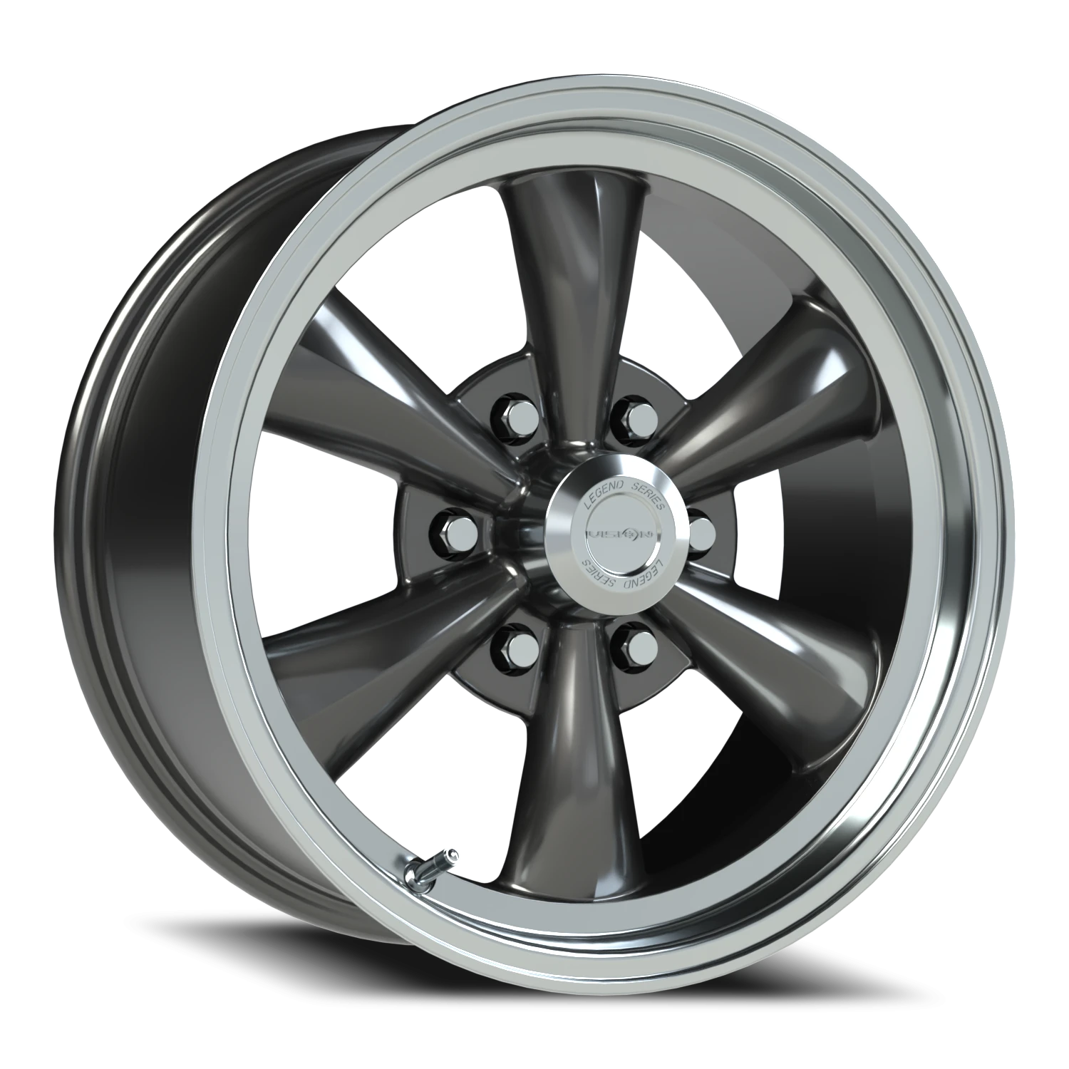 Vision Legend 6 17x8 6x139.7 19mm Gunmetal Machined Lip : 141H7883GM19