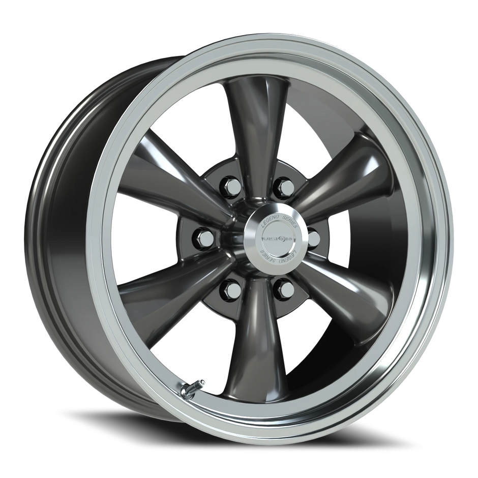 Vision Legend 6 17x8 6x139.7 19mm Gunmetal Machined Lip : 141H7883GM19