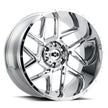 Vision Sliver 20x10 5x127 -25mm Chrome : 360-20073C-25