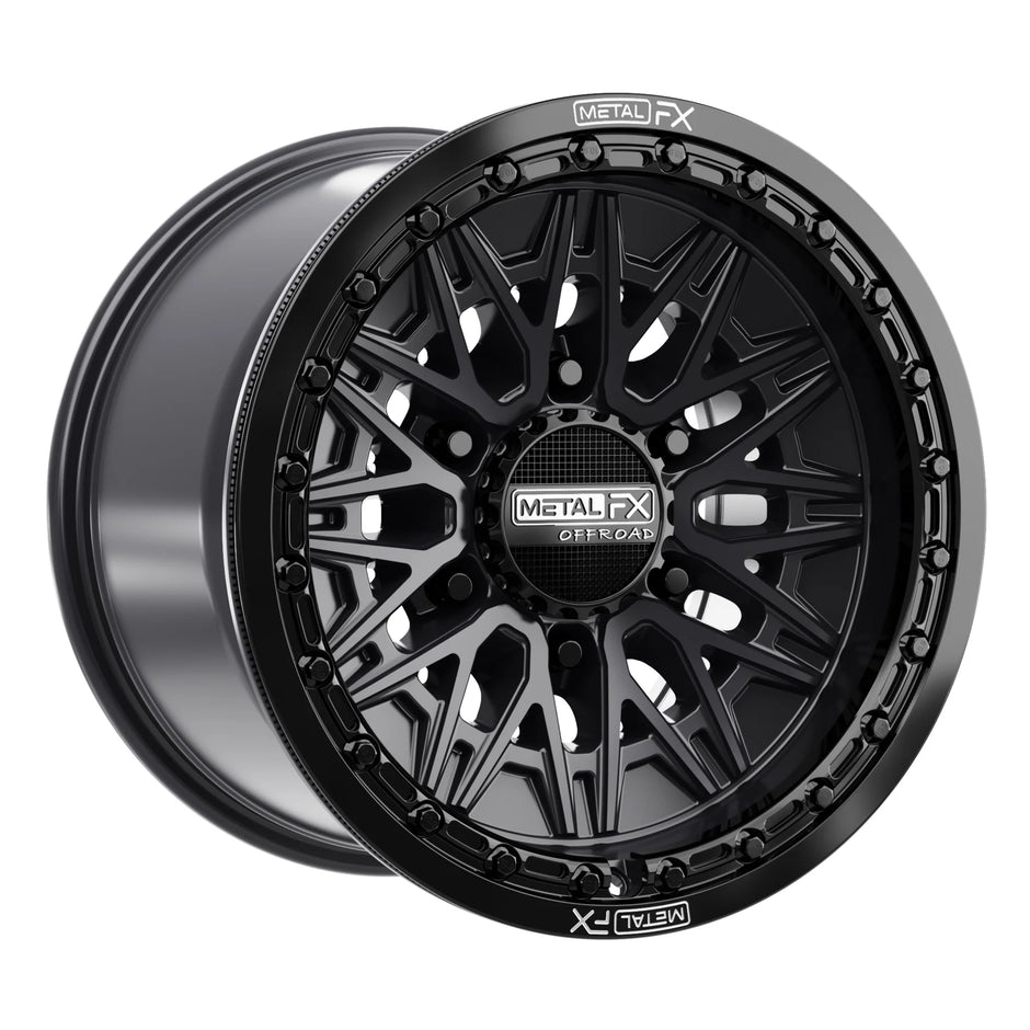 METAL FX UTV 15x10 ALPHA 6R 6x139.7  25 6.46 78.1 SATIN BLACK  - 78790