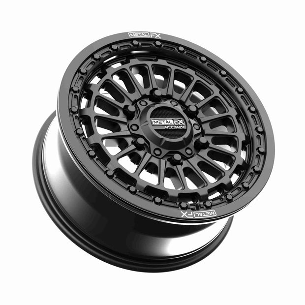 METAL FX UTV Delta 6R Beadlock 15x7 6x139.7  BC 78.1 CB +38 Offset 5.5 BS Satin Black  - 78340