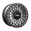 METAL FX UTV Delta Beadlock 15x7 4x136/4x137 BC 110.2 CB +25 Offset 5.0 BS Satin Black/Contrast Cut  - 78302