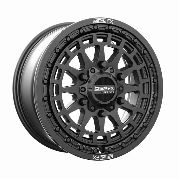 METAL FX UTV Outlaw 6R Beadlock 15x7 6x139.7 BC 78.1 CB +61mm Offset 6.3 BS Satin Black  - 78548