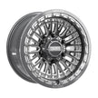 METAL FX UTV Slayer 6R Beadlock 15x8 6x139.7 BC 78.1 CB +25mm Offset 5.5 BS Gunmetal/Contrast Cut  - 78682