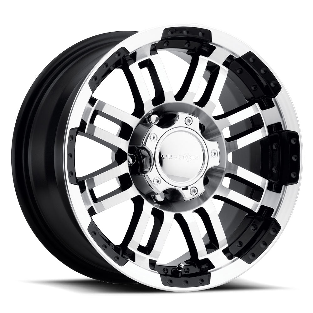 Vision Warrior 18x7.5 6x130 55mm Gloss Black Machined Face (Hub Centric Fit for Dodge Sprinter w/15mm Lug Bore) : 375XL8763GBMF55