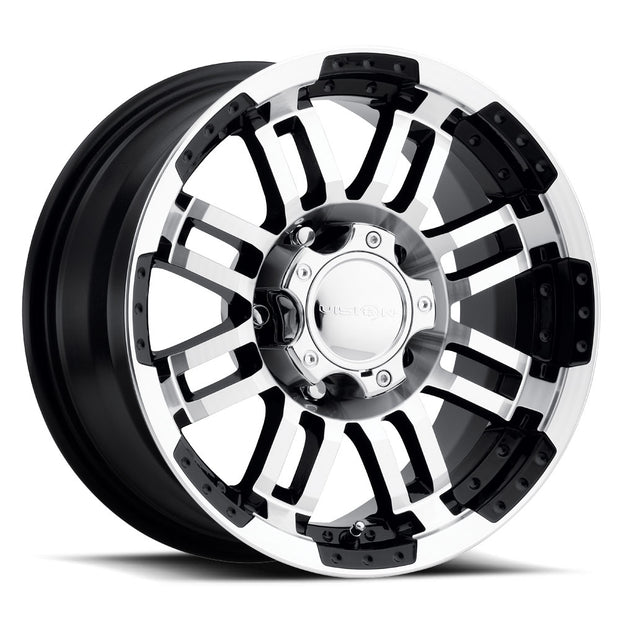 Vision Warrior 18x7.5 6x130 55mm Gloss Black Machined Face (Hub Centric Fit for Dodge Sprinter w/15mm Lug Bore) : 375XL8763GBMF55