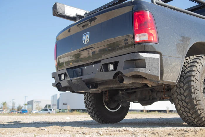 2009-2018 DODGE RAM 1500 ECO SERIES REAR BUMPER FITS DUAL REAR EXHAUST ONLY (INCL. 2019-2024 RAM 1500 CLASSIC) - DG-2964