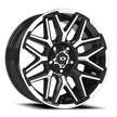 Vision Rekluse 20x9 5x150 12mm Gloss Black Machined Face and Lip : 305-2950GBMFL12
