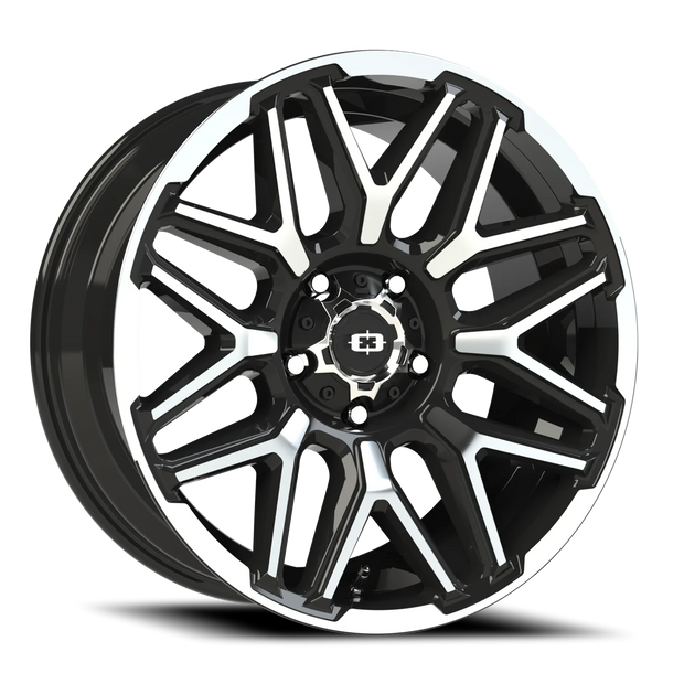 Vision Rekluse 20x9 5x150 12mm Gloss Black Machined Face and Lip : 305-2950GBMFL12