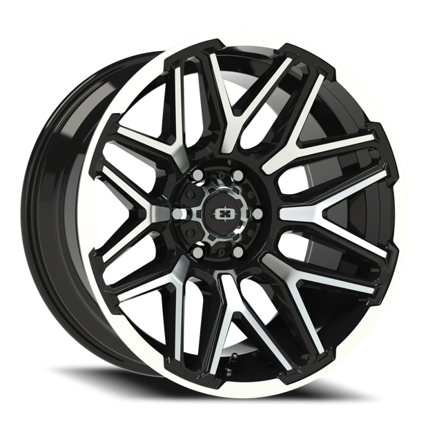 Vision Rekluse 20x10 6x139.7 -25mm Gloss Black Machined Face and Lip : 305-20083GBMFL-25