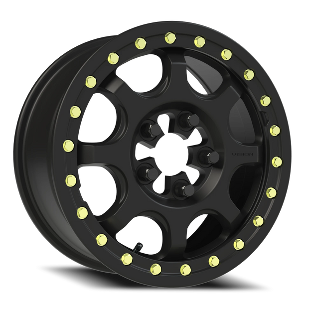 Vision Flow 15x6 5x114.3 50.6mm Satin Black : 351BL156545SBBR55
