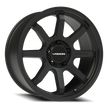 Vision Flow 16x8 5x139.7 0mm Satin Black : 351-6885SB0