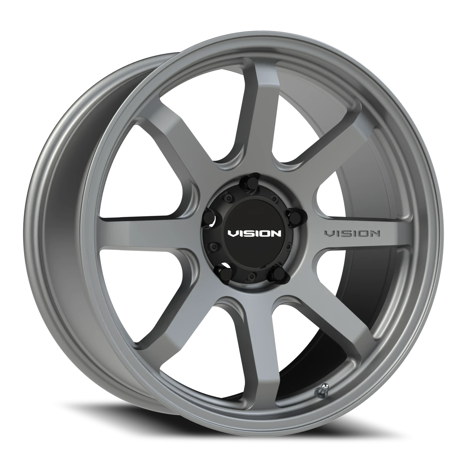 Vision Flow 16x8 5x114.3 0mm Satin Grey : 351-6865SG0