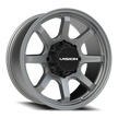 Vision Flow 16x8 8x165.1 0mm Satin Grey : 351-6881SG0