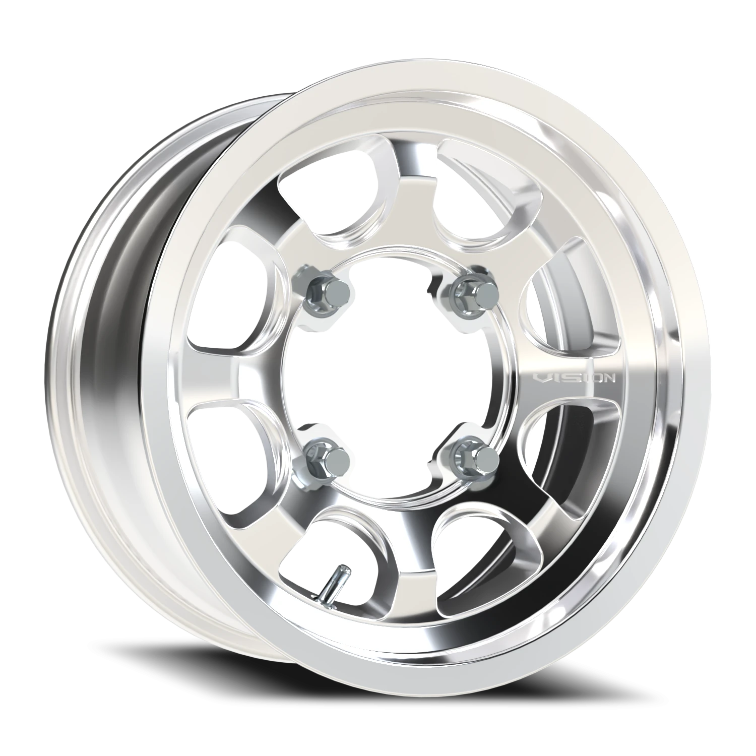 Vision Flow 15x7 4x136 13mm Machined : 351-157136ACMF44
